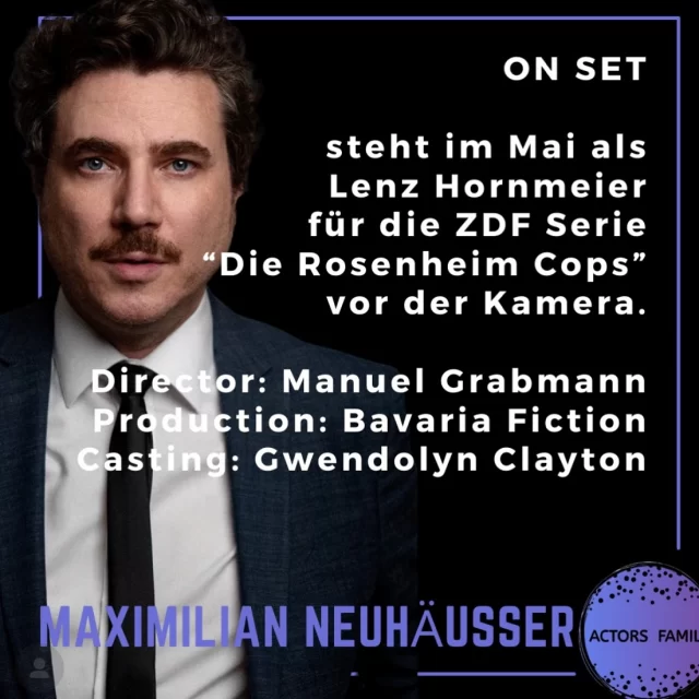 🌟 Große Neuigkeiten! 🌟

Unser Absolvent Maximilian Neuhäusser steht im Mai für die Rosenheim-Cops vor der Kamera! 🎬
In der Rolle des Lenz Hornmeier wird er in einer neuen Folge der beliebten ZDF-Serie zu sehen sein. 📺
Die Produktion übernimmt Bavaria Fiction, Regie führt Manuel Grabmann. 🎥

Wir sind stolz und freuen uns riesig mit ihm! ✨

#RosenheimCops #MaximilianNeuhäusser #ZDF #BavariaFiction #ManuelGrabmann #Dreharbeiten #TVNews #Schauspielschule #StolzAufUnsereAbsolventen

Seid ihr Rosenheim-Cop Fans?